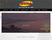 Tablet Screenshot of citycabofmyrtlebeach.com